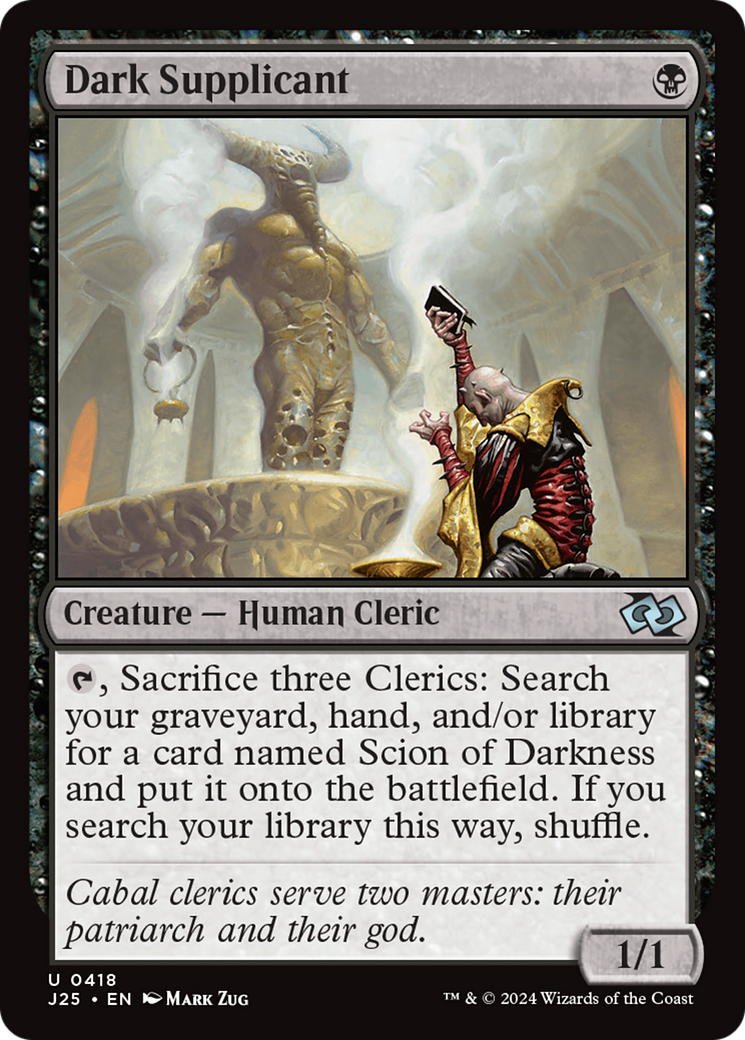 Dark Supplicant [Foundations Jumpstart] | Exor Games Bridgewater