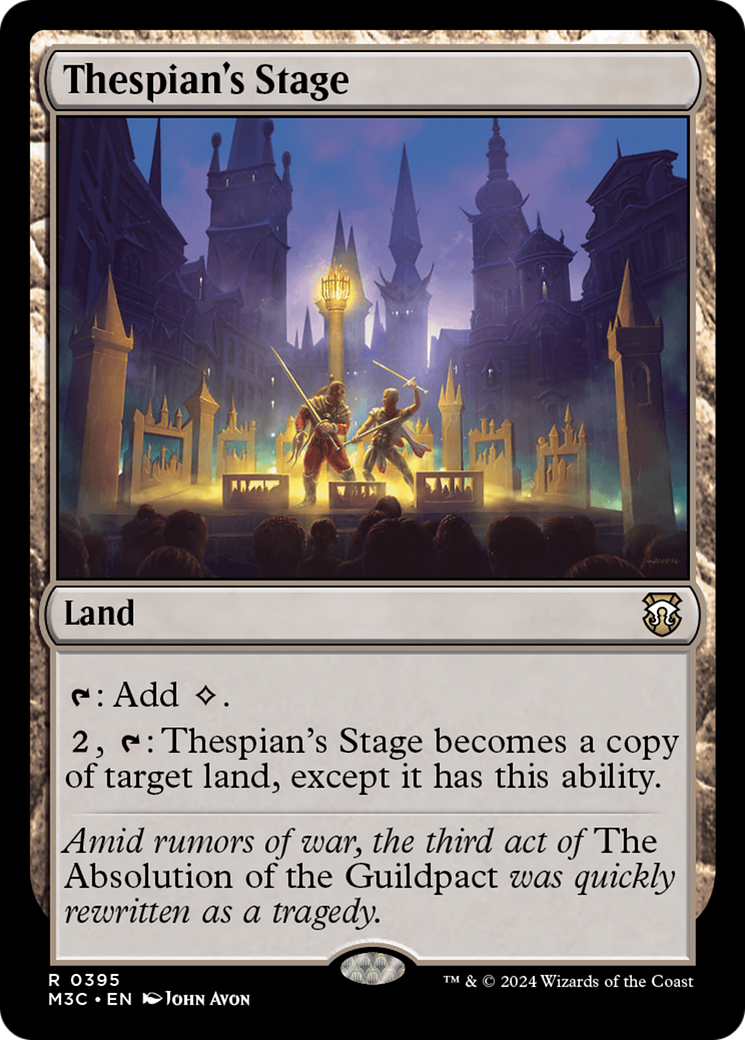 Thespian's Stage (Ripple Foil) [Modern Horizons 3 Commander] | Exor Games Bridgewater