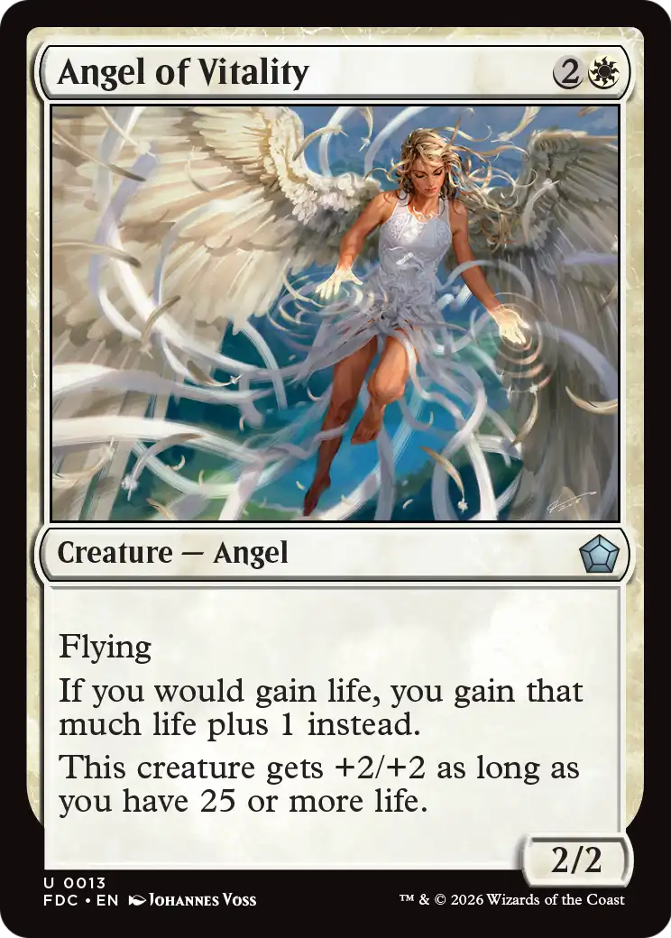 Angel of Vitality [Foundations Commander] | Exor Games Bridgewater