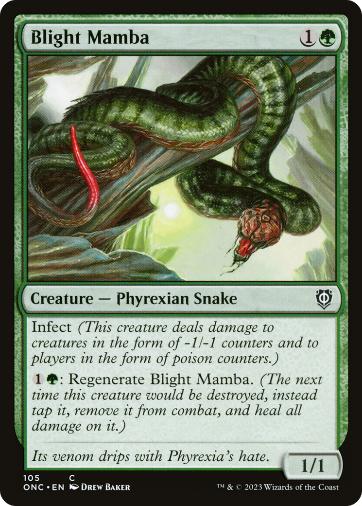 Blight Mamba [Phyrexia: All Will Be One Commander] | Exor Games Bridgewater