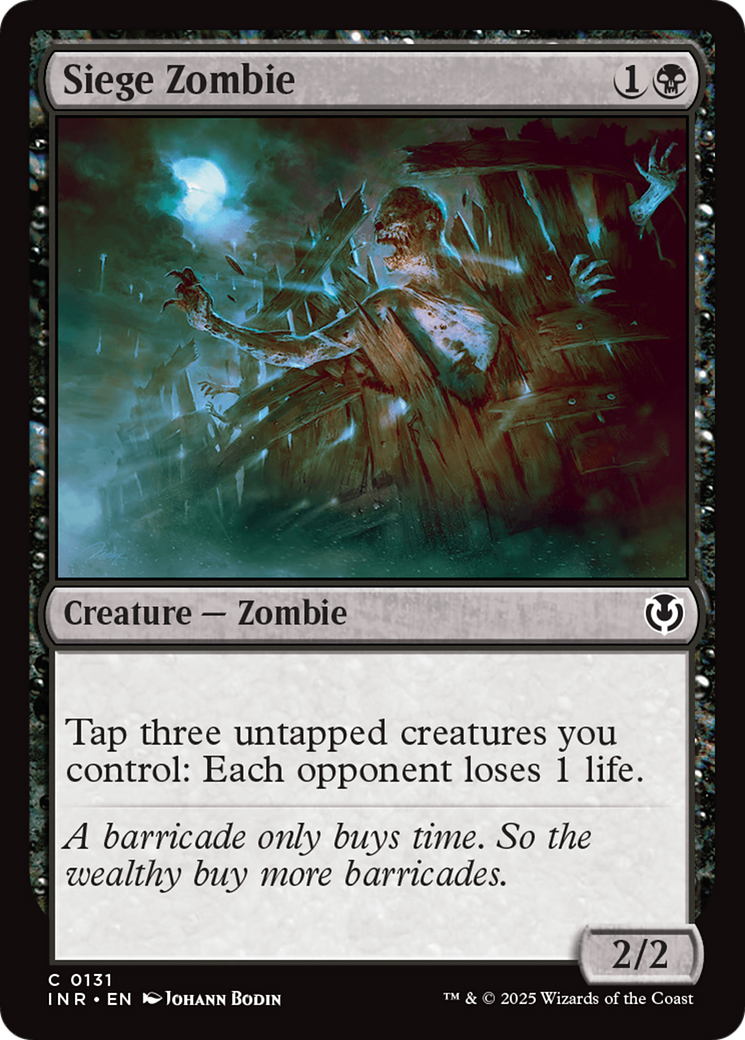 Siege Zombie [Innistrad Remastered] | Exor Games Bridgewater