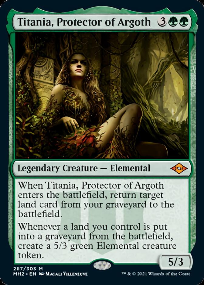 Titania, Protector of Argoth (Foil Etched) [Modern Horizons 2] | Exor Games Bridgewater
