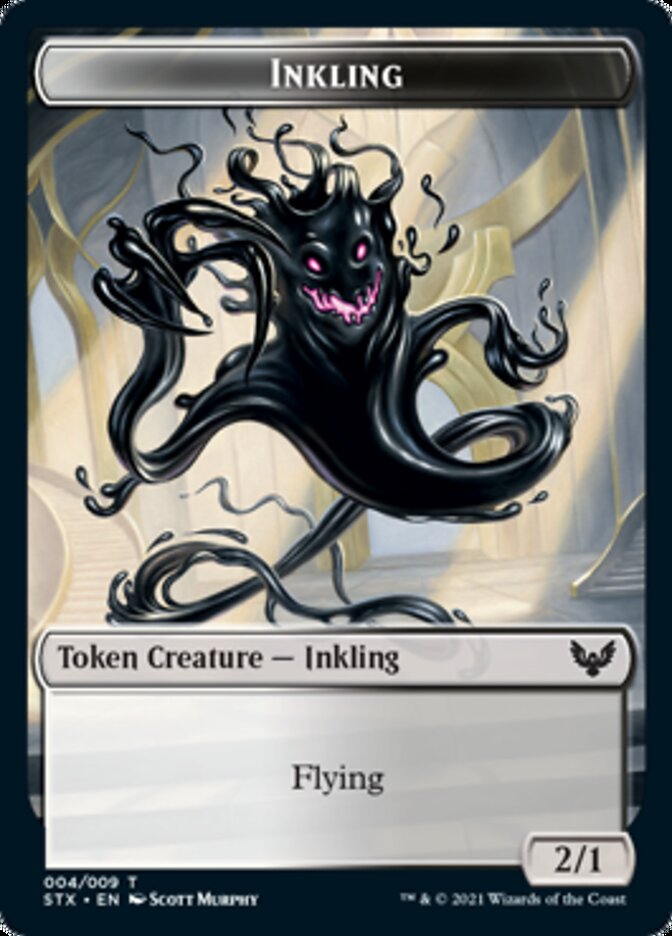 Inkling // Pest Double-Sided Token [Strixhaven: School of Mages Tokens] | Exor Games Bridgewater
