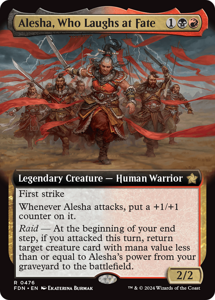 Alesha, Who Laughs at Fate (Extended Art) [Foundations] | Exor Games Bridgewater