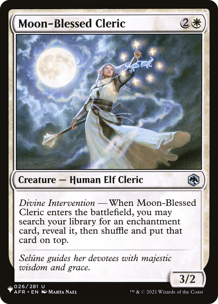 Moon-Blessed Cleric [The List Reprints] | Exor Games Bridgewater