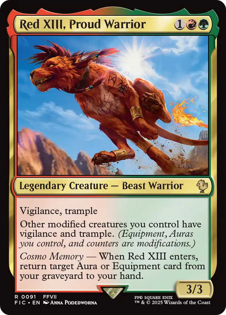 Red XIII, Proud Warrior [FINAL FANTASY Commander] | Exor Games Bridgewater