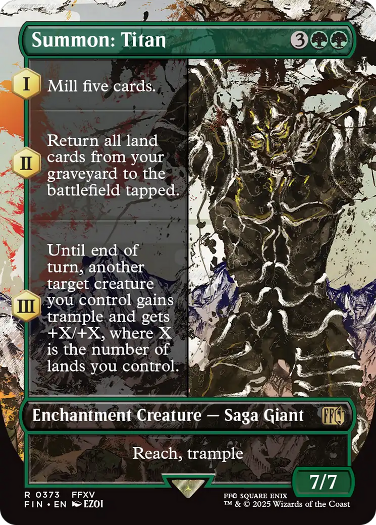 Summon: Titan (Borderless) [FINAL FANTASY] | Exor Games Bridgewater