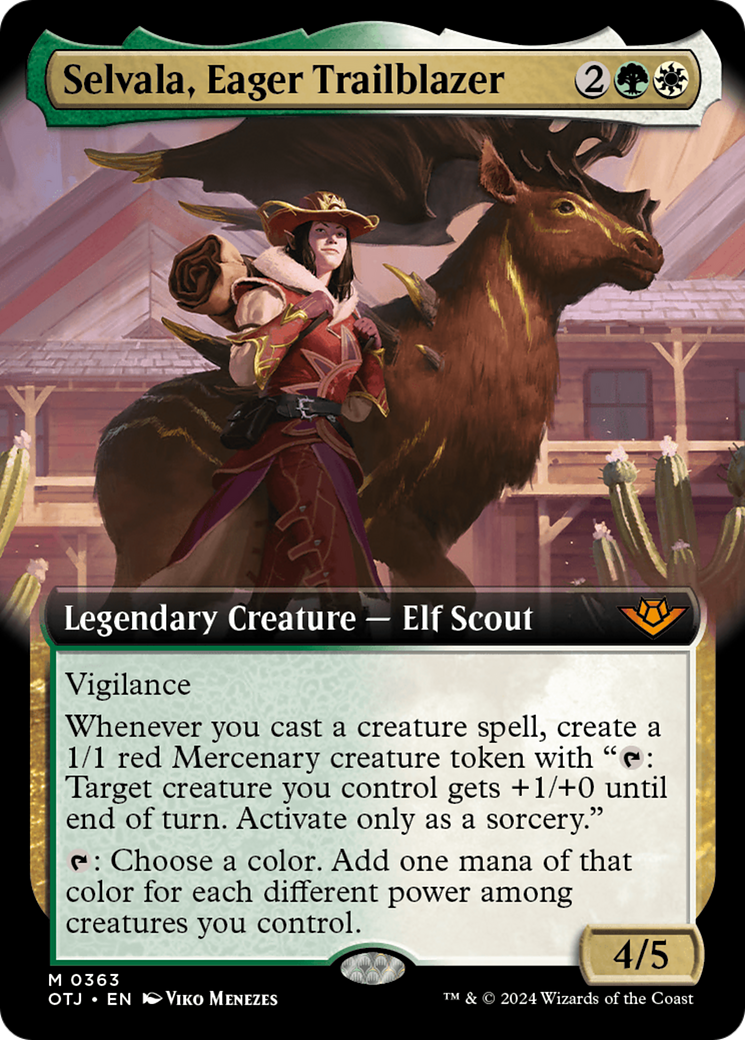 Selvala, Eager Trailblazer (Extended Art) [Outlaws of Thunder Junction] | Exor Games Bridgewater