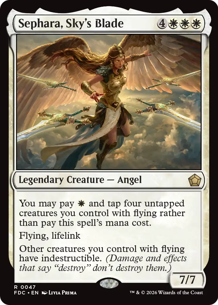 Sephara, Sky's Blade [Foundations Commander] | Exor Games Bridgewater