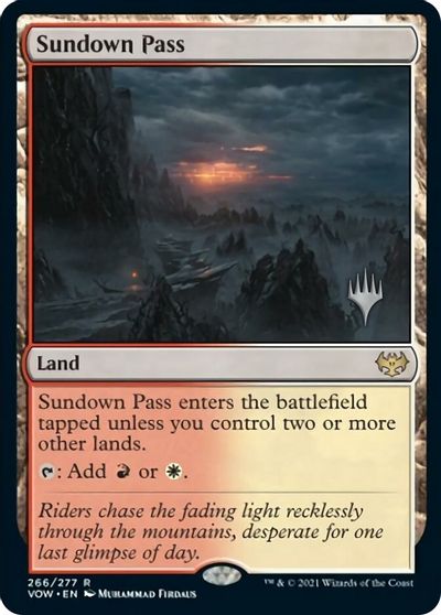 Sundown Pass (Promo Pack) [Innistrad: Crimson Vow Promos] | Exor Games Bridgewater