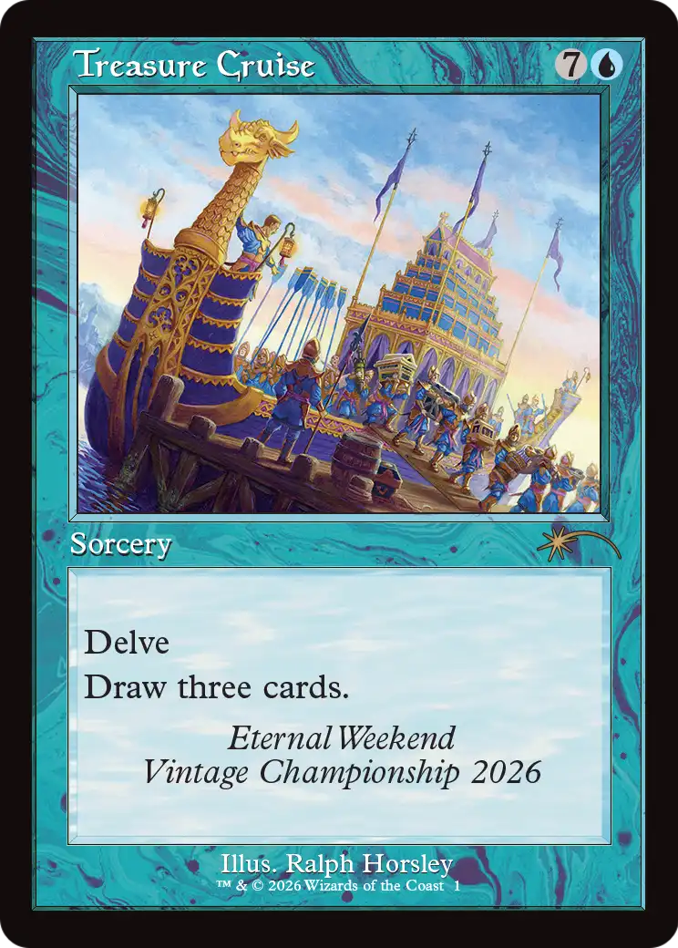 Treasure Cruise (Retro Frame) (Eternal Weekend 2026 Promo) [Eternal Weekend] | Exor Games Bridgewater