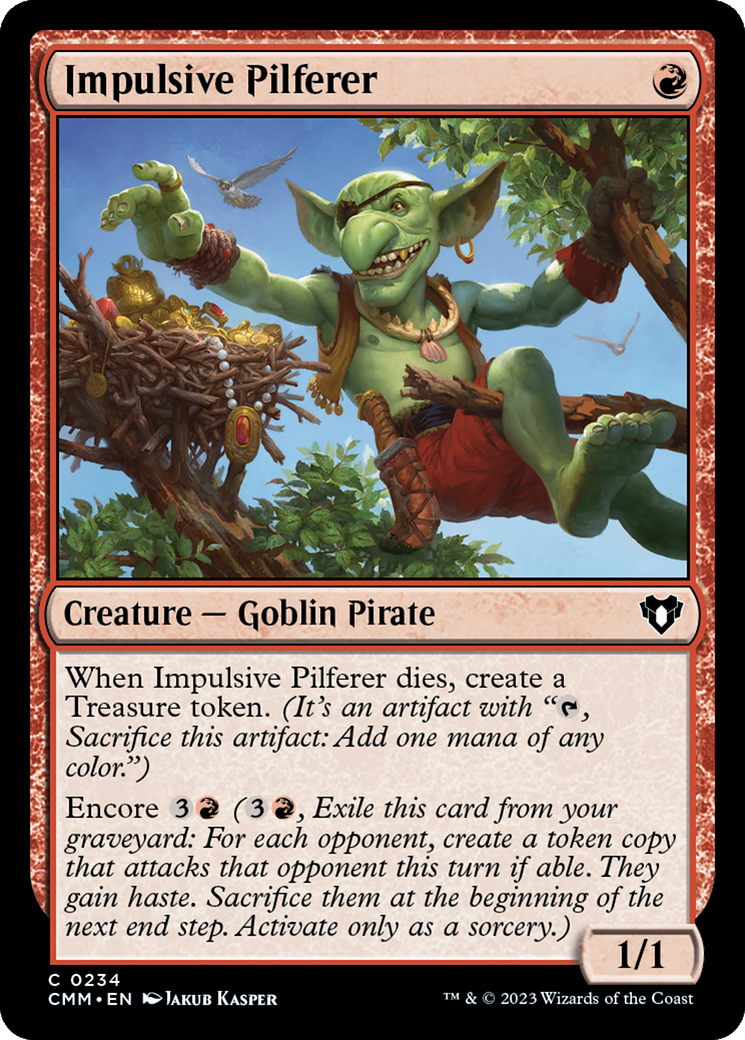 Impulsive Pilferer [Commander Masters] | Exor Games Bridgewater