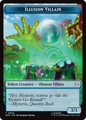 Spider // Illusion Villain Double-Sided Token [Marvel's Spider-Man Tokens] | Exor Games Bridgewater