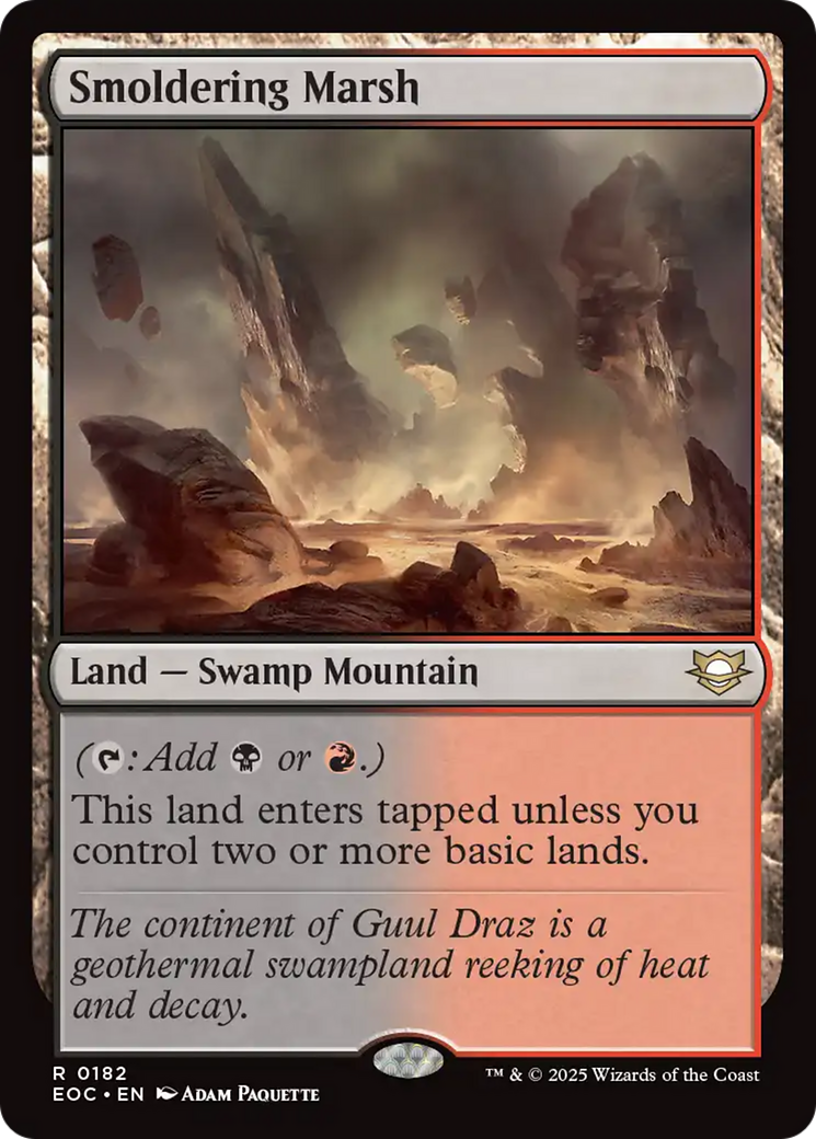 Smoldering Marsh [Edge of Eternities Commander] | Exor Games Bridgewater