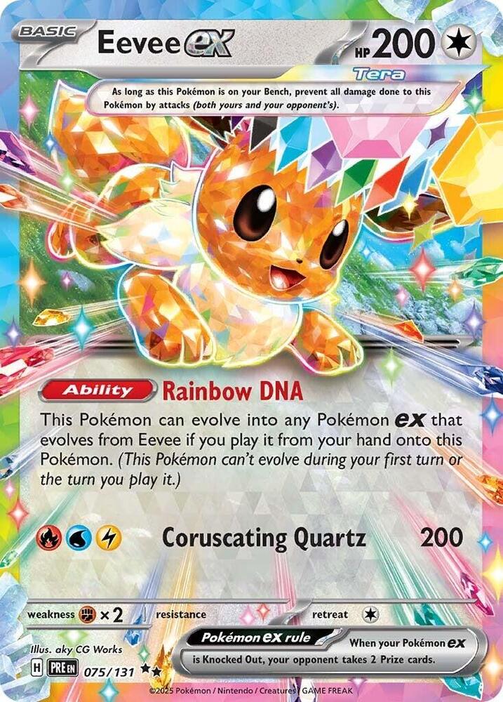 Eevee ex (075/131) [Scarlet & Violet: Prismatic Evolutions] | Exor Games Bridgewater