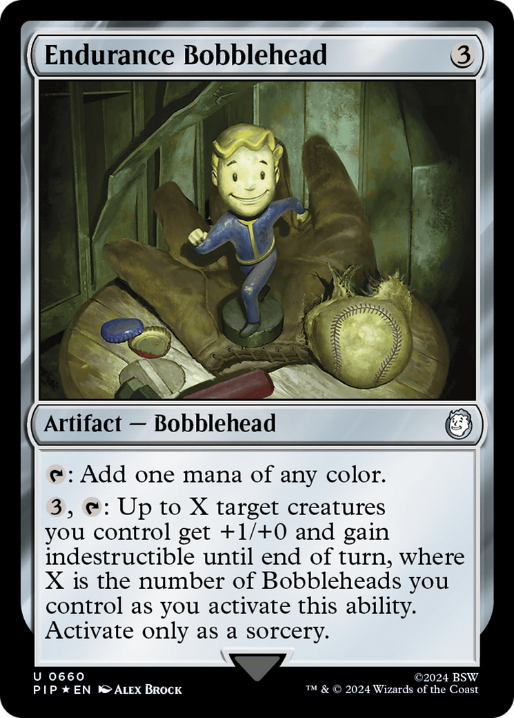 Endurance Bobblehead (Surge Foil) [Fallout] | Exor Games Bridgewater