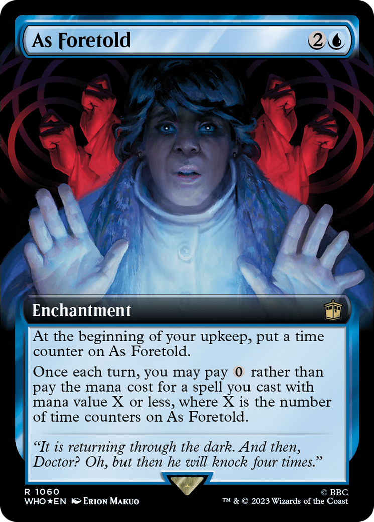 As Foretold (Extended Art) (Surge Foil) [Doctor Who] | Exor Games Bridgewater