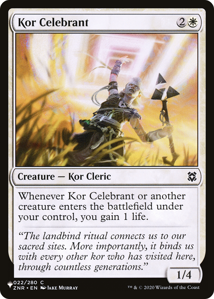 Kor Celebrant [The List Reprints] | Exor Games Bridgewater