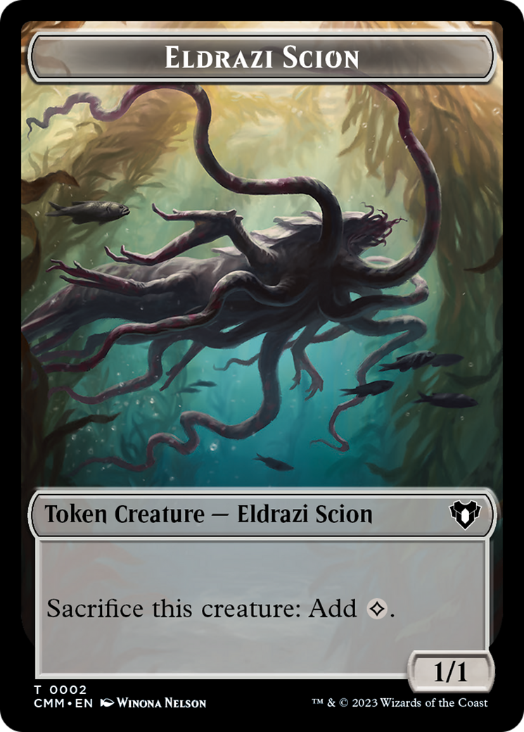 Eldrazi Scion // Myr Double-Sided Token [Commander Masters Tokens] | Exor Games Bridgewater