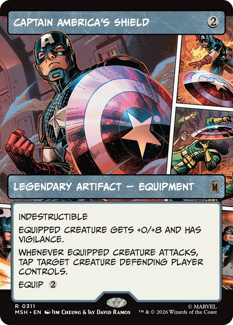 Captain America's Shield (Borderless) (0311) [Marvel Super Heroes] | Exor Games Bridgewater
