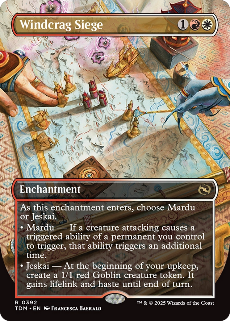 Windcrag Siege (Borderless) [Tarkir: Dragonstorm] | Exor Games Bridgewater