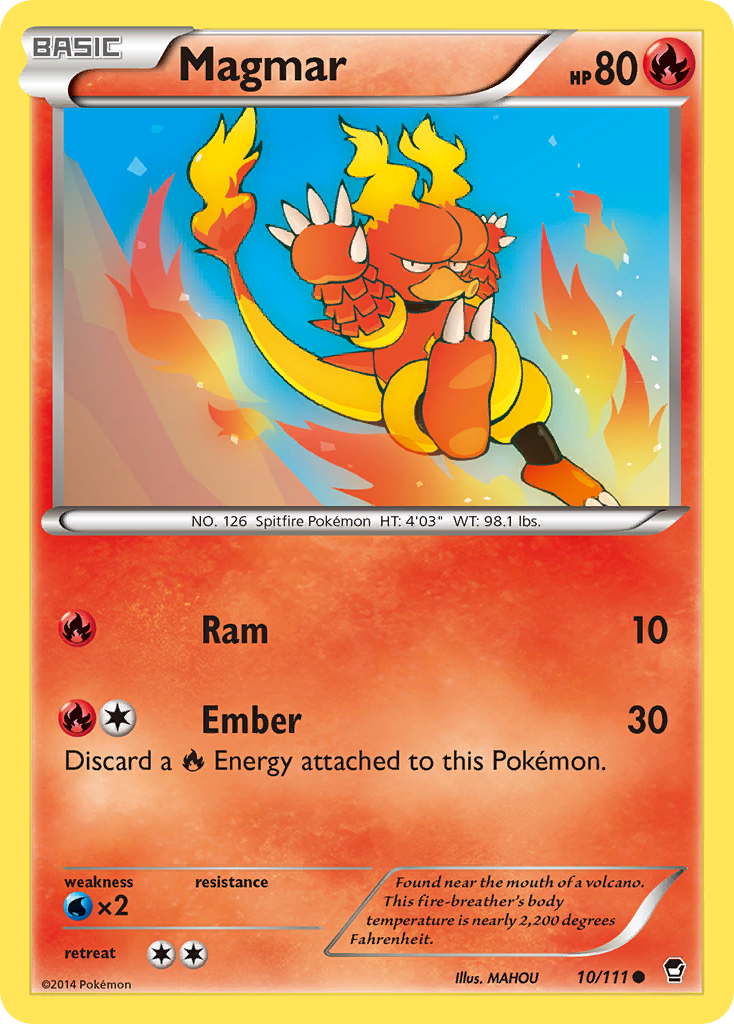 Magmar (10/111) [XY: Furious Fists] | Exor Games Bridgewater