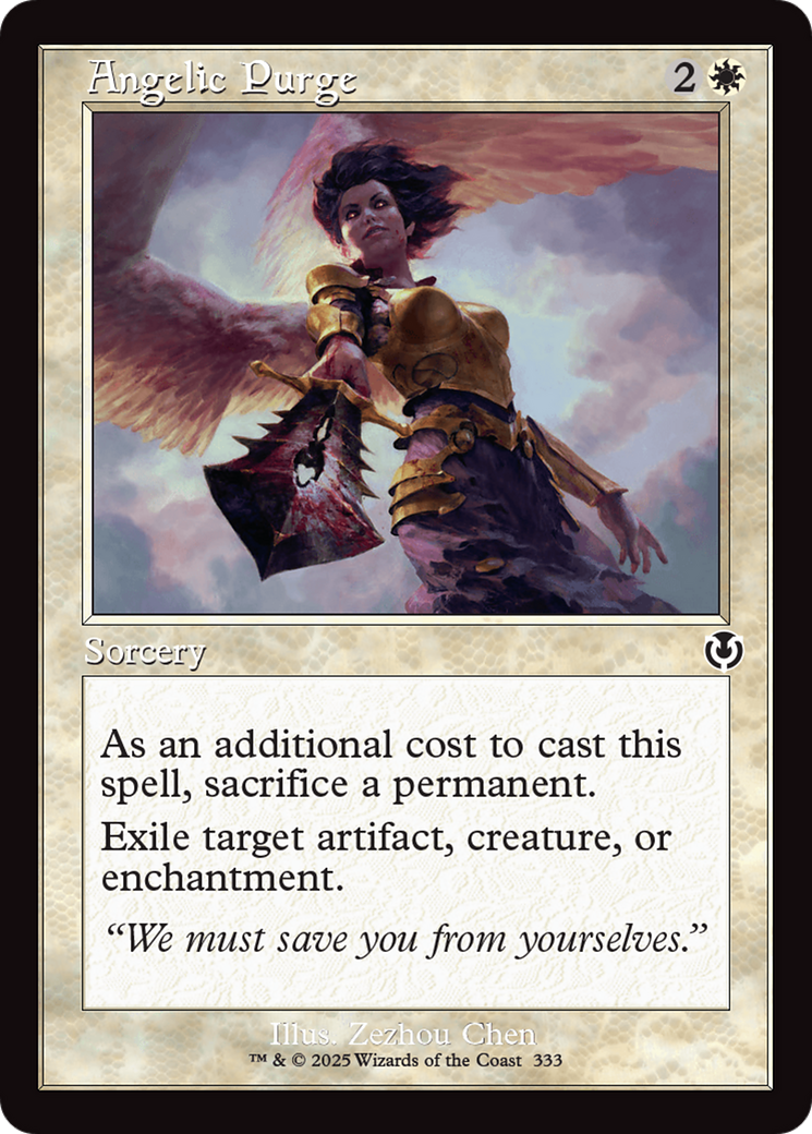 Angelic Purge (Retro Frame) [Innistrad Remastered] | Exor Games Bridgewater