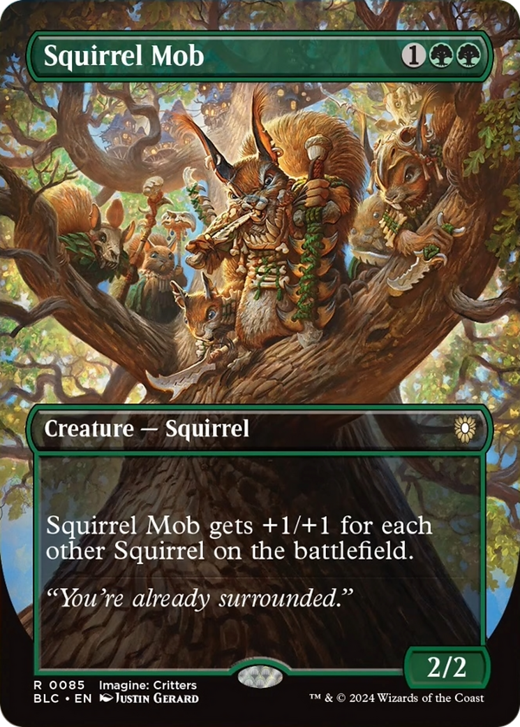 Squirrel Mob (Borderless) [Bloomburrow Commander] | Exor Games Bridgewater