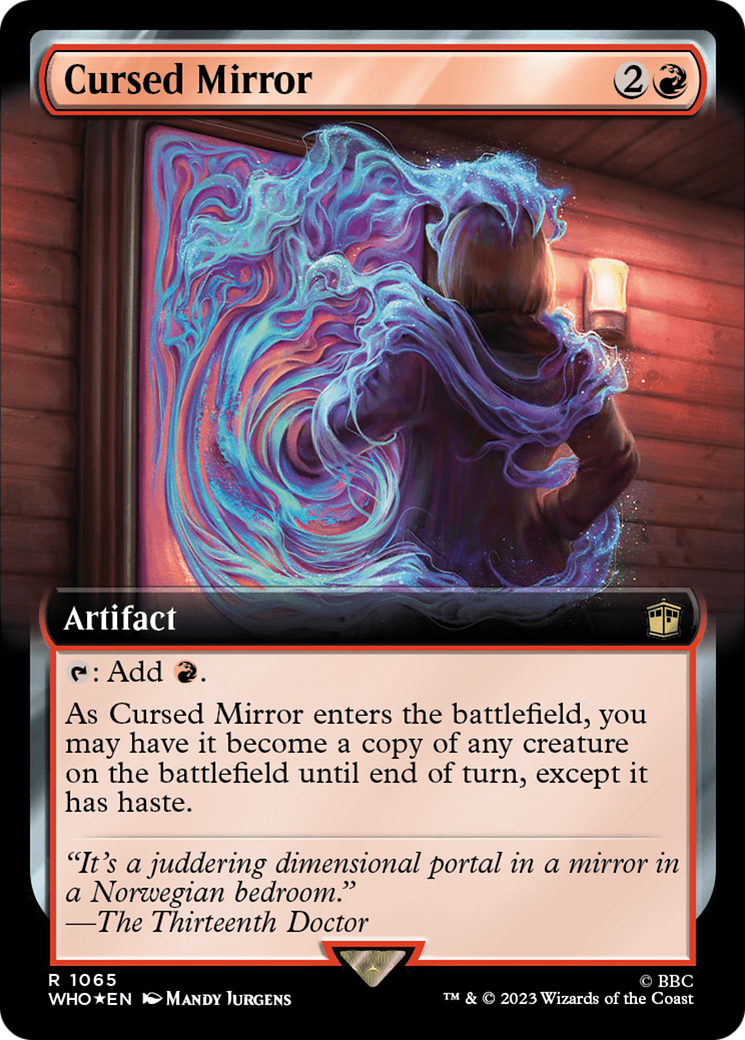 Cursed Mirror (Extended Art) (Surge Foil) [Doctor Who] | Exor Games Bridgewater