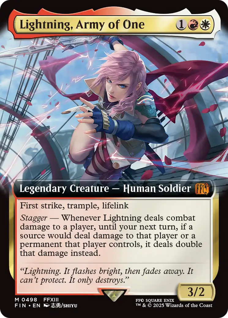 Lightning, Army of One (Extended Art) [FINAL FANTASY] | Exor Games Bridgewater