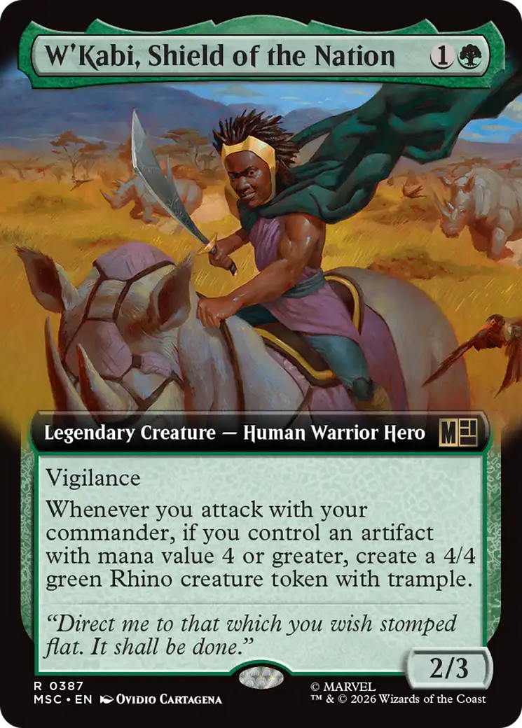 W'Kabi, Shield of the Nation (Extended Art) [Marvel Super Heroes Commander] | Exor Games Bridgewater