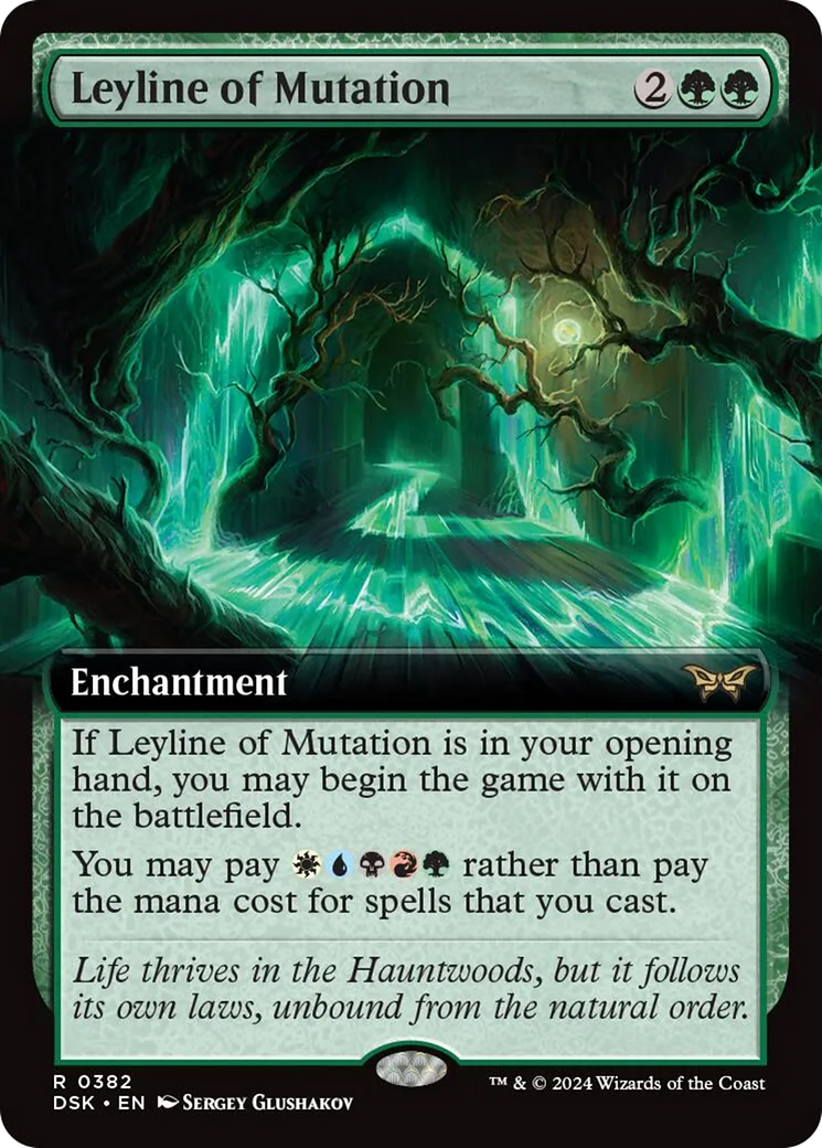 Leyline of Mutation (Extended Art) [Duskmourn: House of Horror] | Exor Games Bridgewater