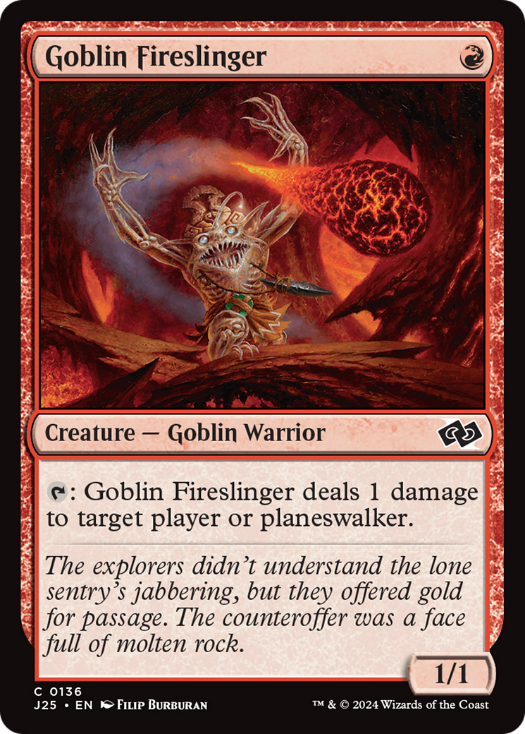 Goblin Fireslinger [Foundations Jumpstart] | Exor Games Bridgewater