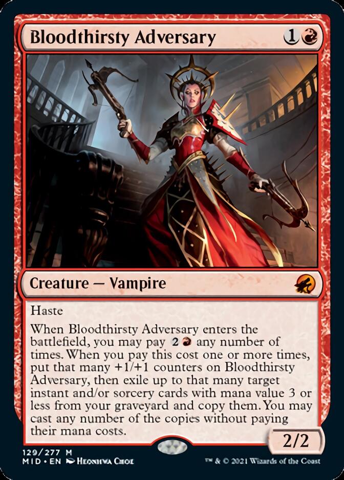 Bloodthirsty Adversary [Innistrad: Midnight Hunt] | Exor Games Bridgewater