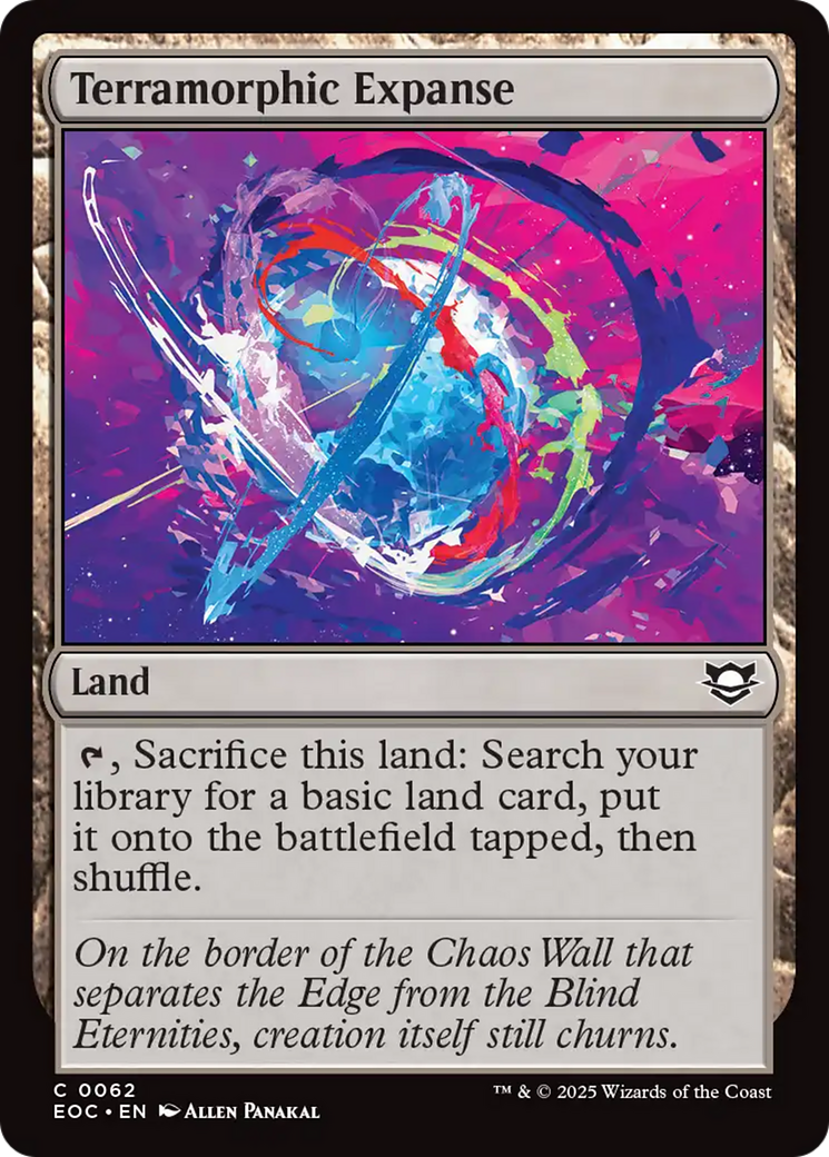 Terramorphic Expanse [Edge of Eternities Commander] | Exor Games Bridgewater