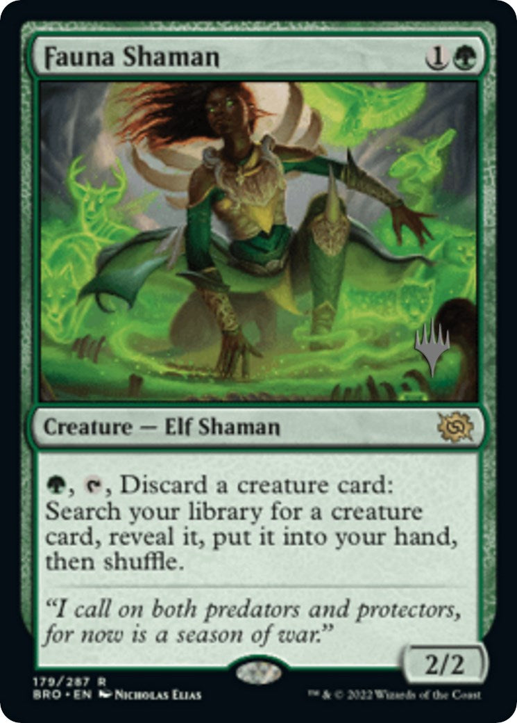 Fauna Shaman (Promo Pack) [The Brothers' War Promos] | Exor Games Bridgewater