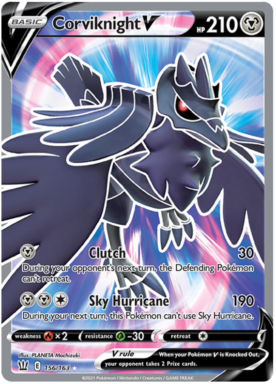 Corviknight V (156/163) [Sword & Shield: Battle Styles] | Exor Games Bridgewater