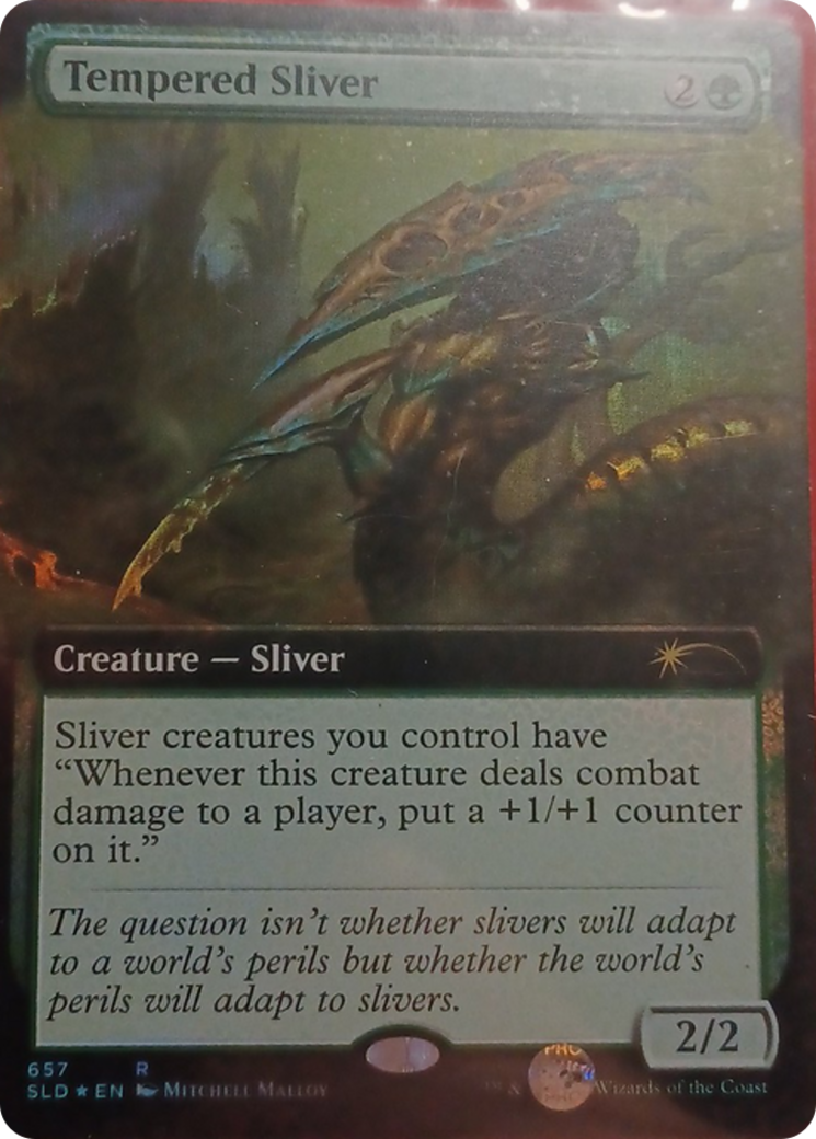 Tempered Sliver (Extended Art) [Secret Lair Drop Promos] | Exor Games Bridgewater