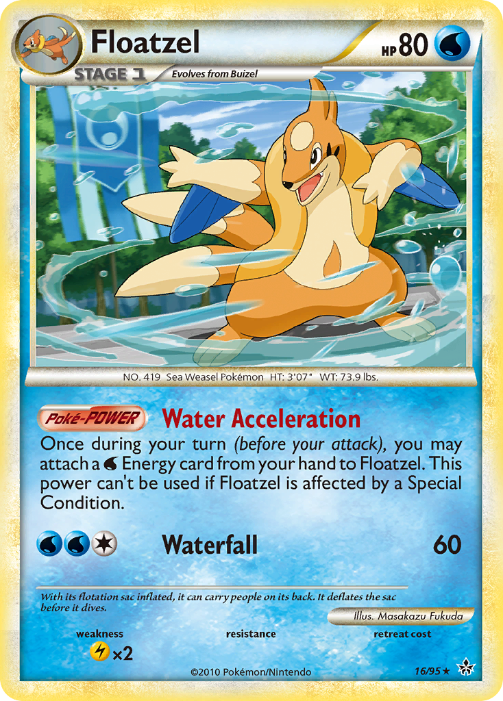 Floatzel (16/95) [HeartGold & SoulSilver: Unleashed] | Exor Games Bridgewater