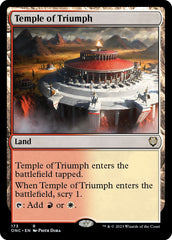 Temple of Triumph [Phyrexia: All Will Be One Commander] | Exor Games Bridgewater