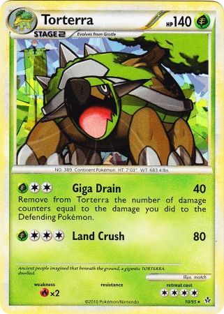 Torterra (10/95) (Cracked Ice Holo) [HeartGold & SoulSilver: Unleashed] | Exor Games Bridgewater