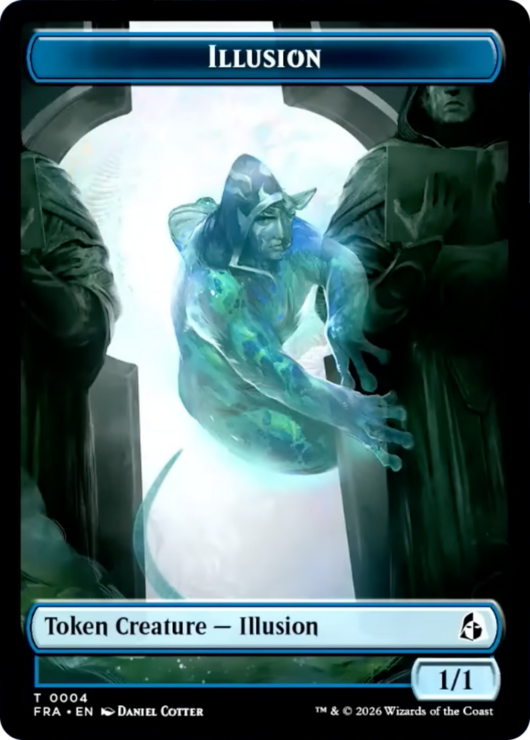 Illusion // Jace Double-Sided Token [Reality Fracture Tokens] | Exor Games Bridgewater