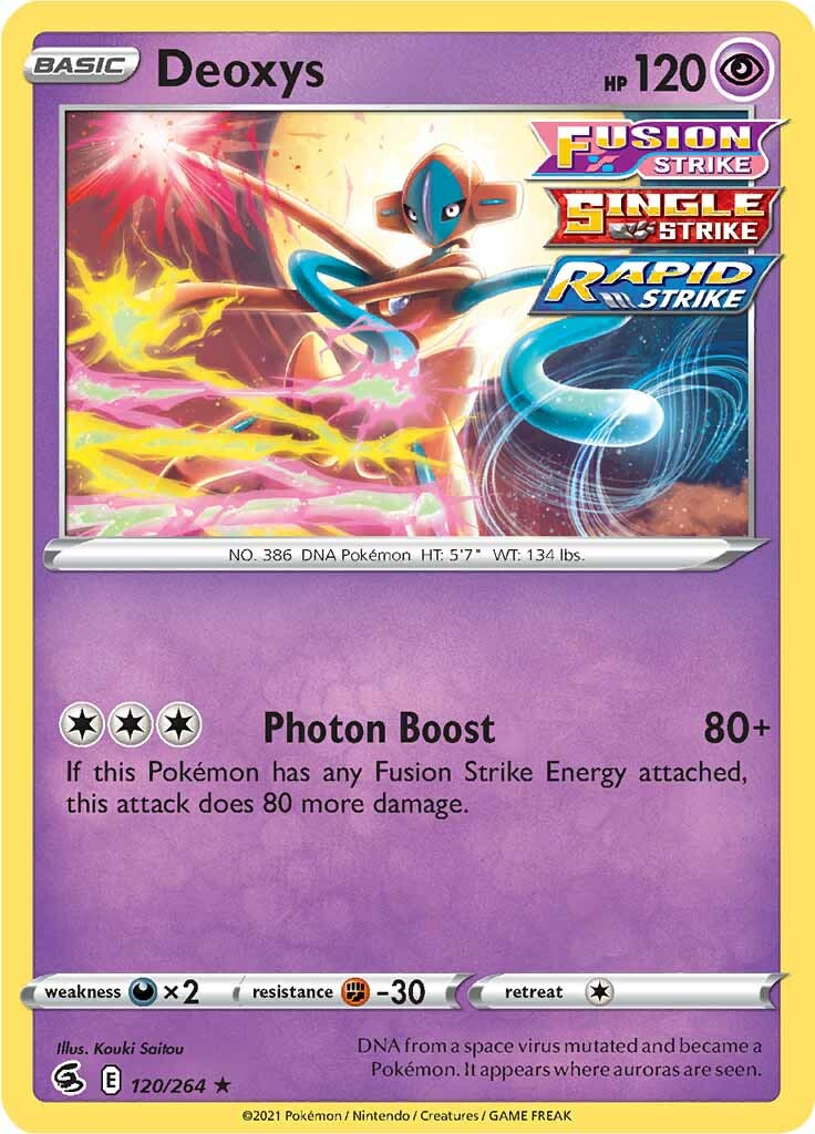 Deoxys (120/264) [Sword & Shield: Fusion Strike] | Exor Games Bridgewater