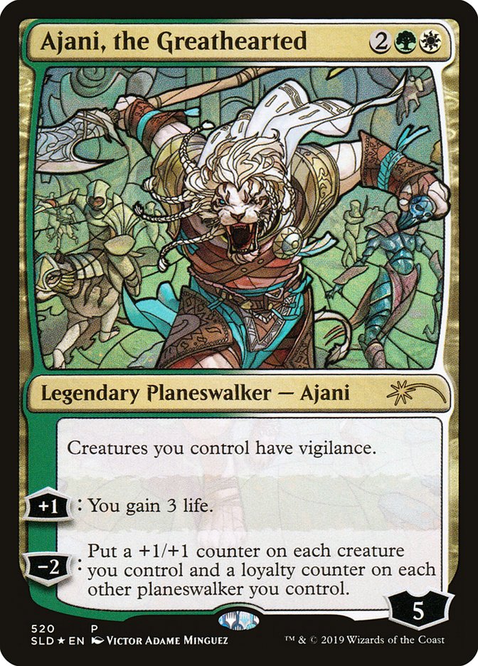 Ajani, the Greathearted (Stained Glass) [Secret Lair Drop Promos] | Exor Games Bridgewater