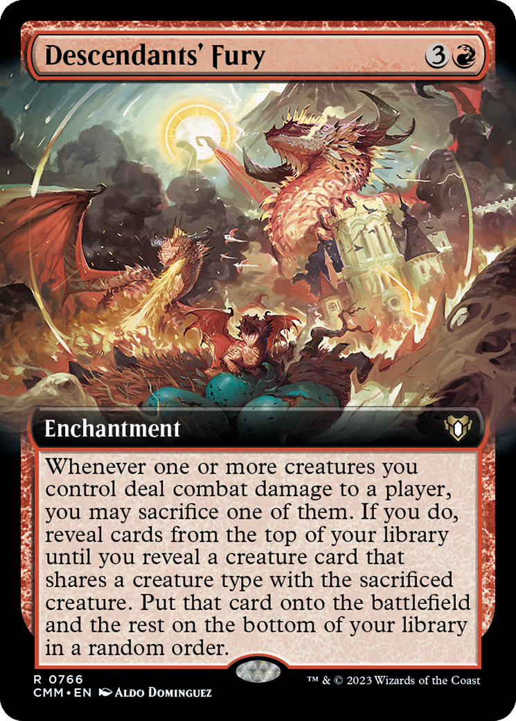 Descendants' Fury (Extended Art) [Commander Masters] | Exor Games Bridgewater