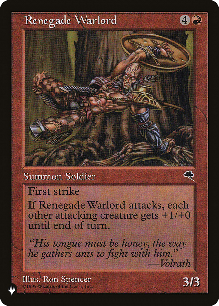 Renegade Warlord [The List] | Exor Games Bridgewater