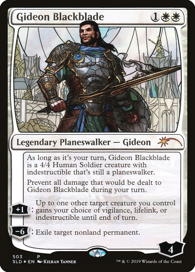 Gideon Blackblade (Stained Glass) [Secret Lair Drop Promos] | Exor Games Bridgewater