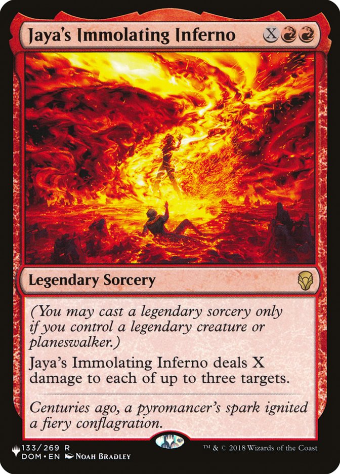 Jaya's Immolating Inferno [The List] | Exor Games Bridgewater