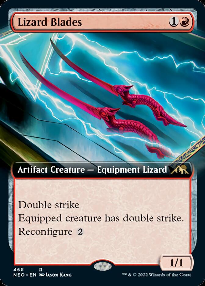 Lizard Blades (Extended Art) [Kamigawa: Neon Dynasty] | Exor Games Bridgewater