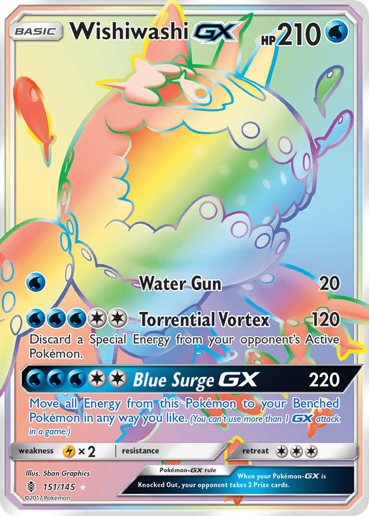 Wishiwashi GX (151/145) [Sun & Moon: Guardians Rising] | Exor Games Bridgewater